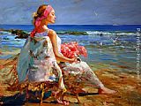 Beach Art for sale - Lost in Thought by Vladimir Volegov